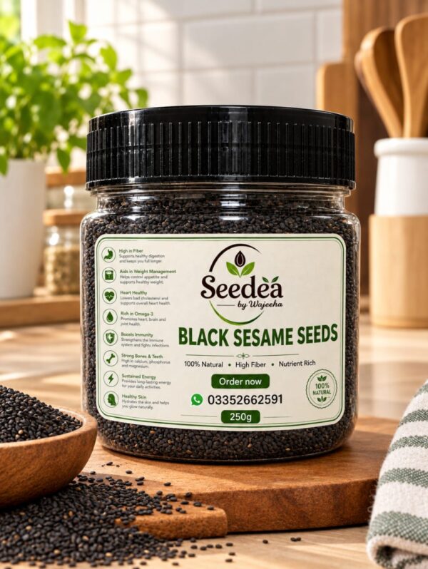 Seedea by Wajeeha Premium Natural Black Sesame Seeds