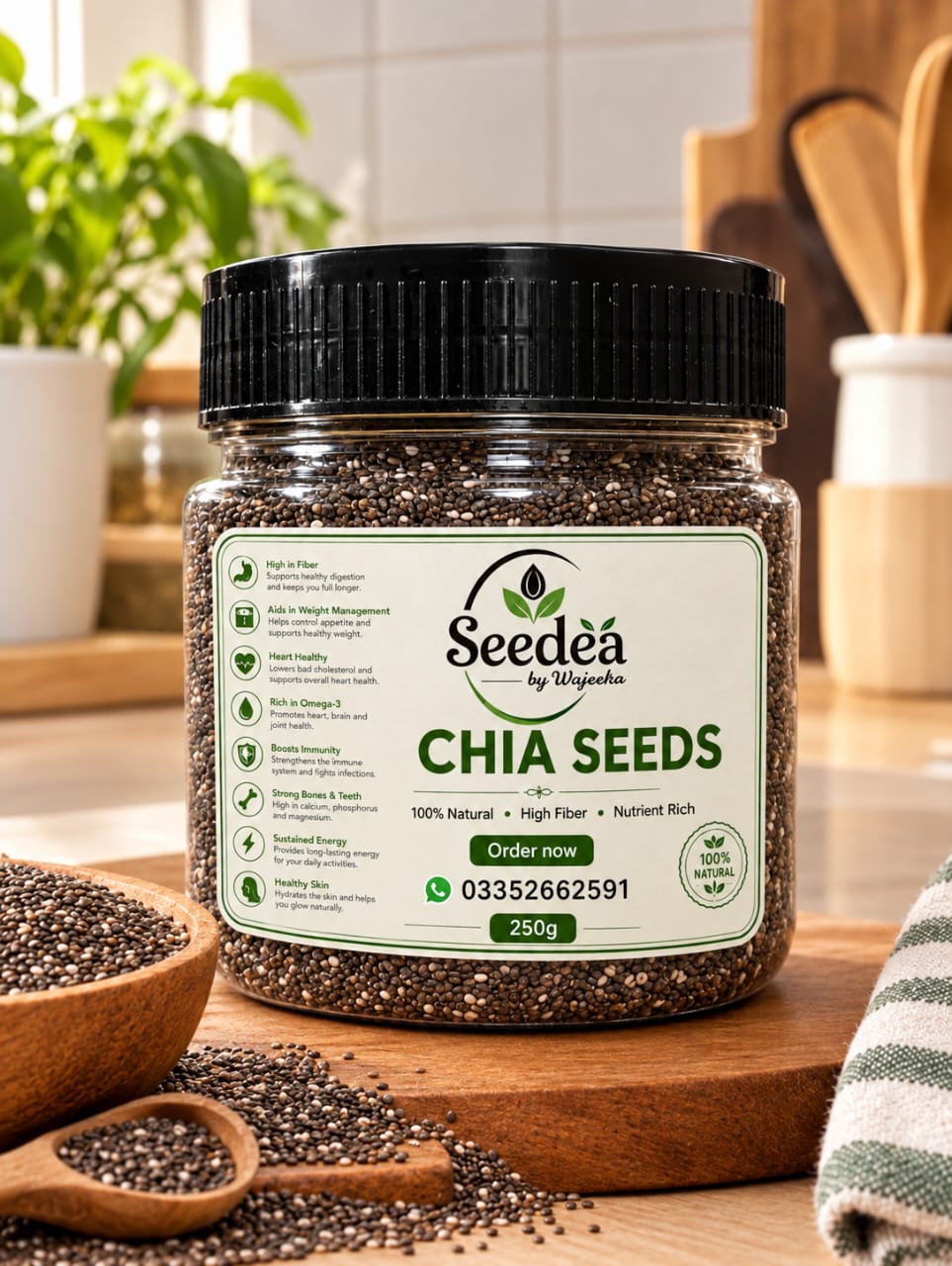 Seedèa by Wajeeha Premium Natural Chia Seeds